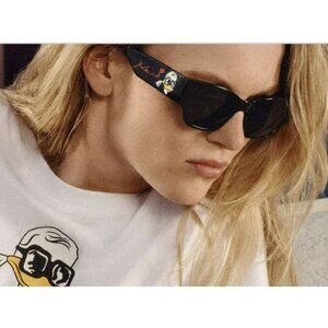 Disney X Karl Lagerfeld Black Sunglasses New